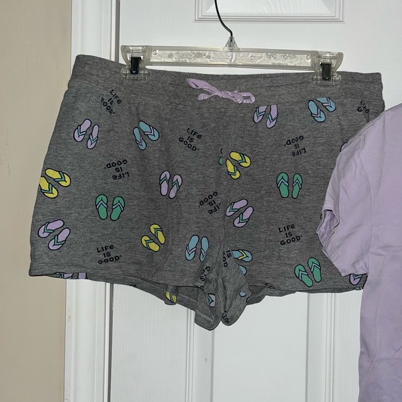 Life Is Good "Simplify" Lavender Pajamas - Picture 10 of 11